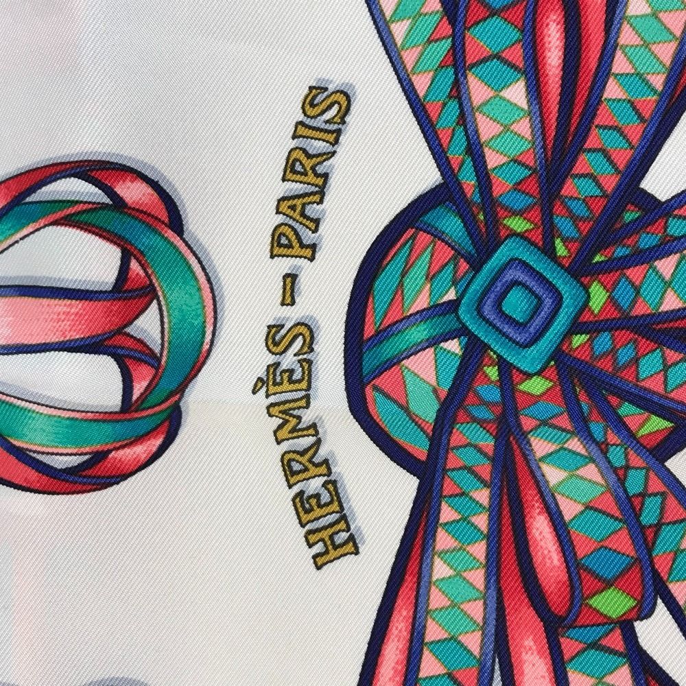 Hermes Scarf Carre 90 Silk White — view 4