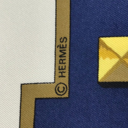 Hermes Scarf Carre 90 Silk Blue — view 5
