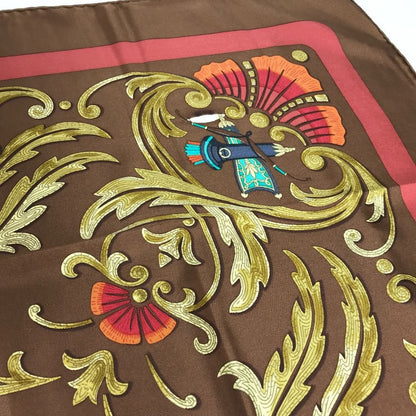 Hermes Scarf Carre 90 Silk Brown — view 6