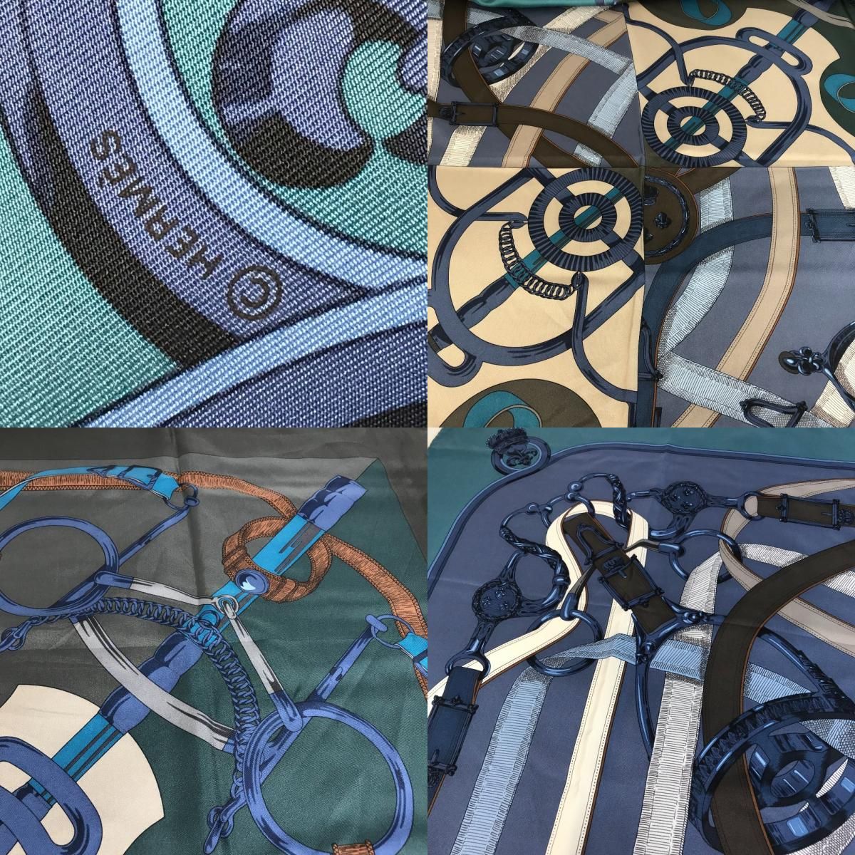 Hermes Scarf Carre 140 Silk Blue — view 8