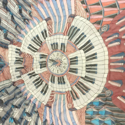 Hermes Scarf Carre 140 Silk Blue — view 8