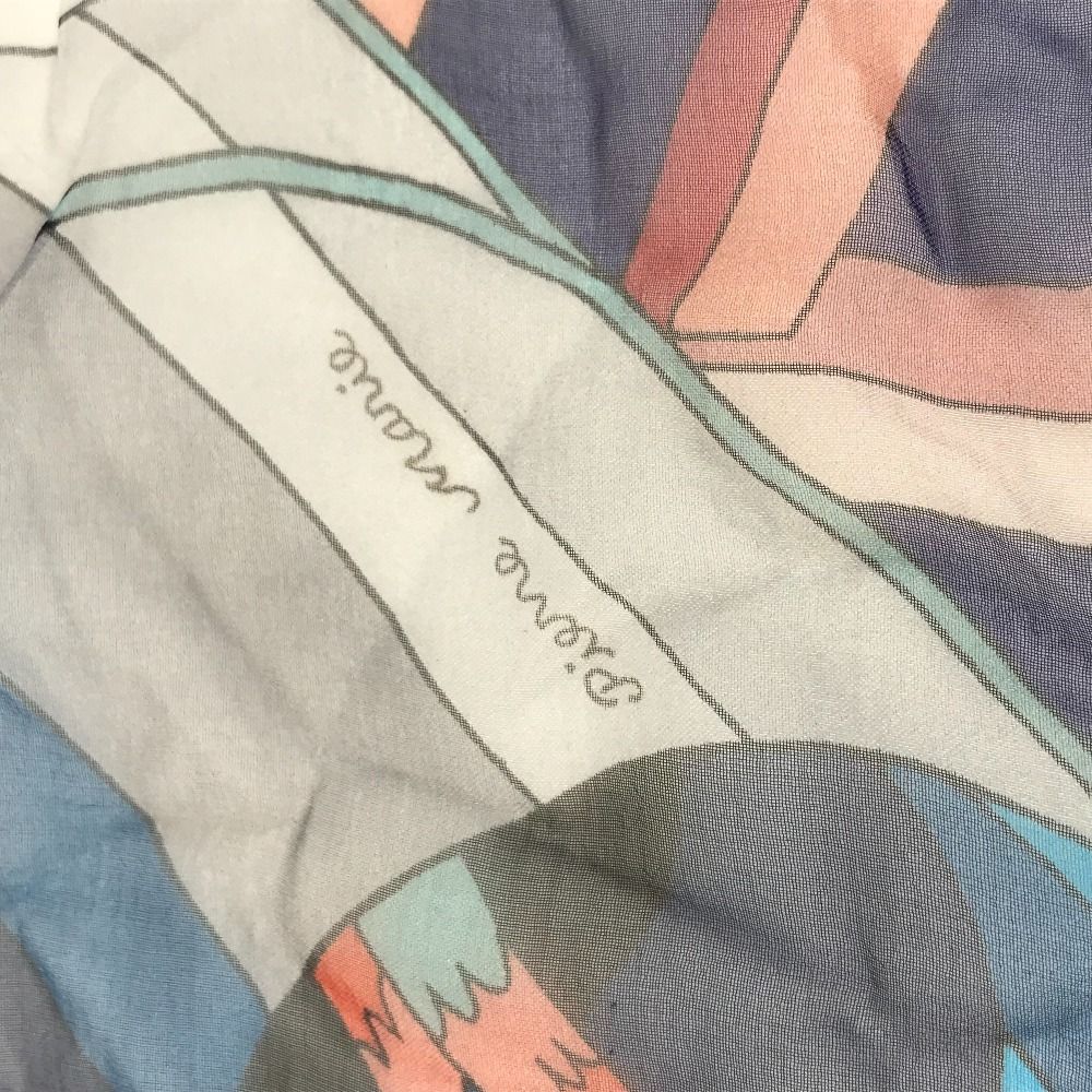 Hermes Scarf Carre 140 Silk Blue — view 3