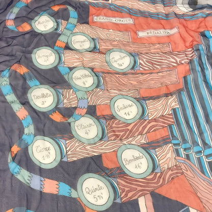 Hermes Scarf Carre 140 Silk Blue — view 7