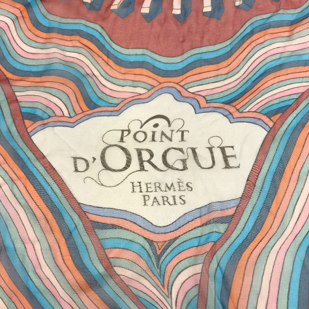 Hermes Scarf Carre 140 Silk Blue — view 2