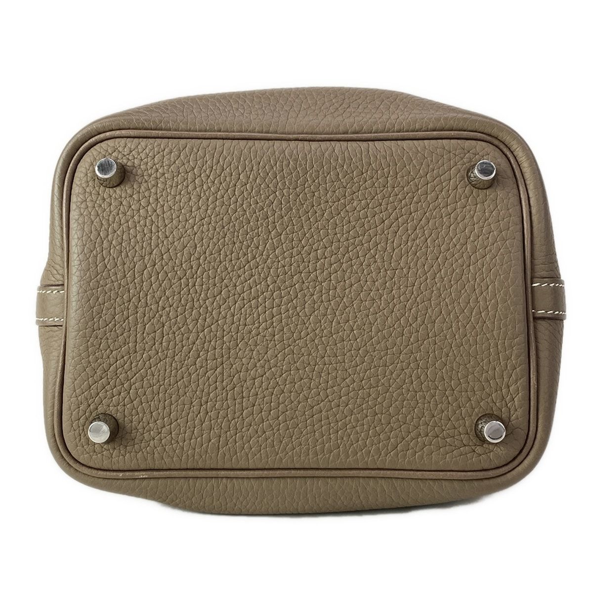 Hermes Handbag Picotin Lock PM Etoupe Silver — view 5