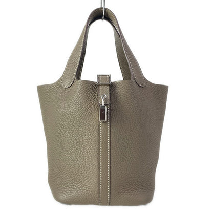 Hermes Handbag Picotin Lock PM Etoupe Silver — view 2
