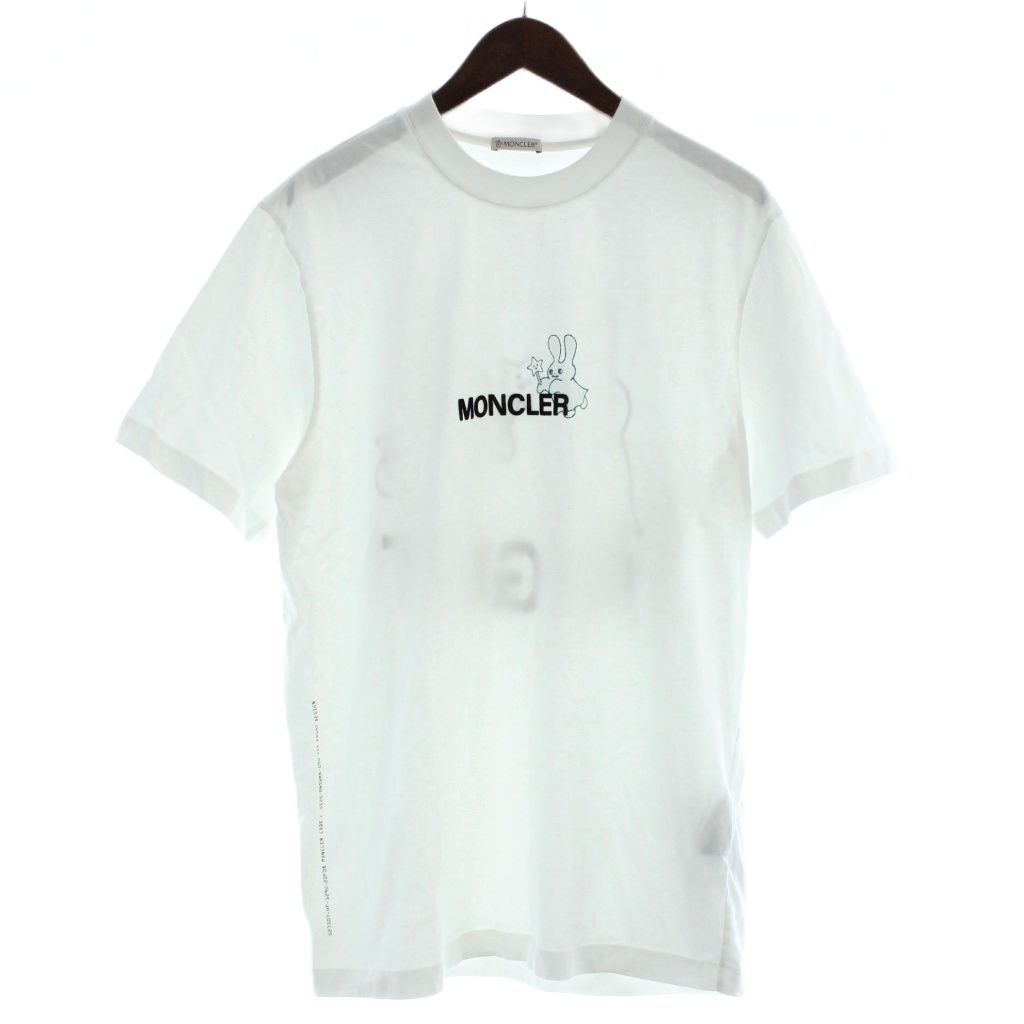 Moncler Frgmt T-Shirt Short Sleeve L White Cartoon Style Back Print Logo L PP