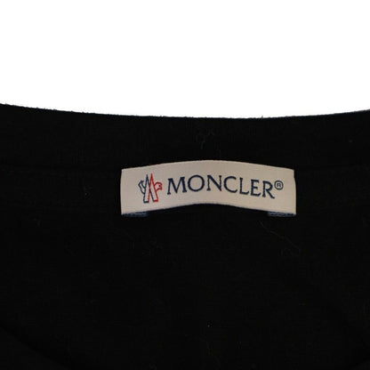 Moncler T-Shirt Short Sleeve Crew Neck Patch M Black — view 3