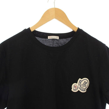 Moncler T-Shirt Short Sleeve Crew Neck Patch M Black — view 4