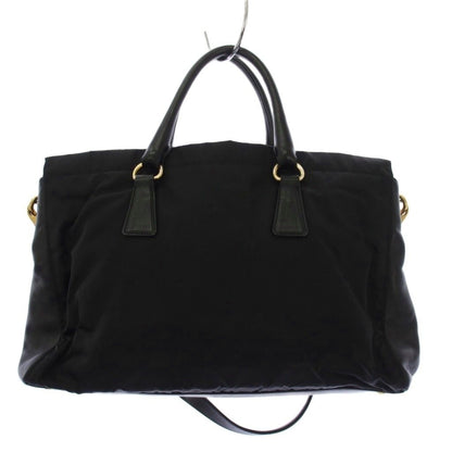 Prada 2-Way Shoulder Bag Nylon Leather Black KH — view 2