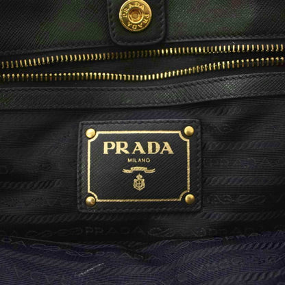 Prada 2-Way Shoulder Bag Nylon Leather Black KH — view 9