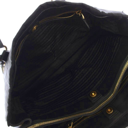 Prada 2-Way Shoulder Bag Nylon Leather Black KH — view 6