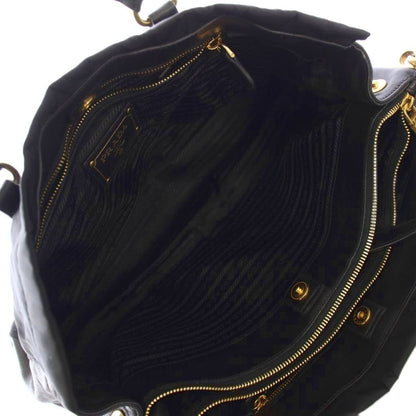 Prada 2-Way Shoulder Bag Nylon Leather Black KH — view 5