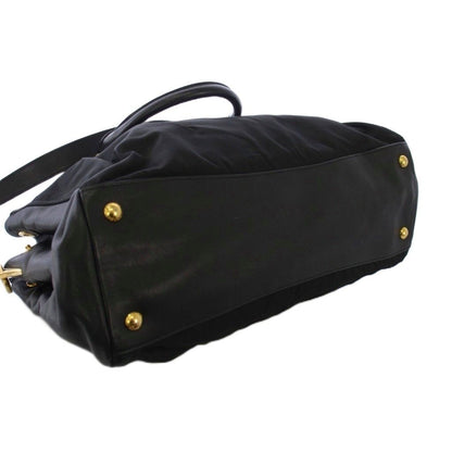 Prada 2-Way Shoulder Bag Nylon Leather Black KH — view 4