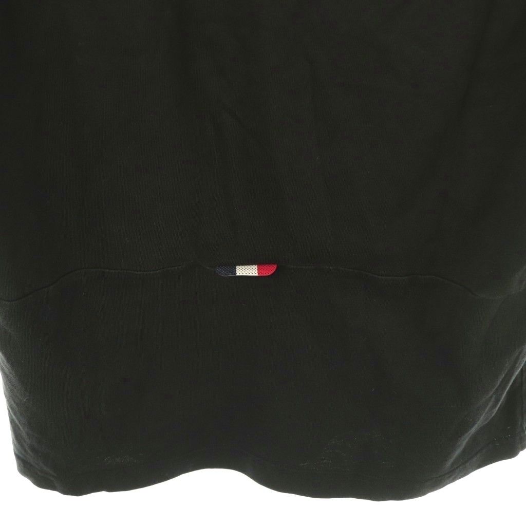 Moncler Maglia T-Shirt Rubber Patch Short Sleeve S Black White ES — view 5