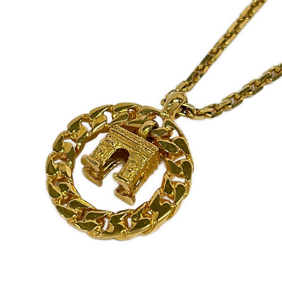 Celine Necklace Gold Triumphal Arch Vintage — view 3