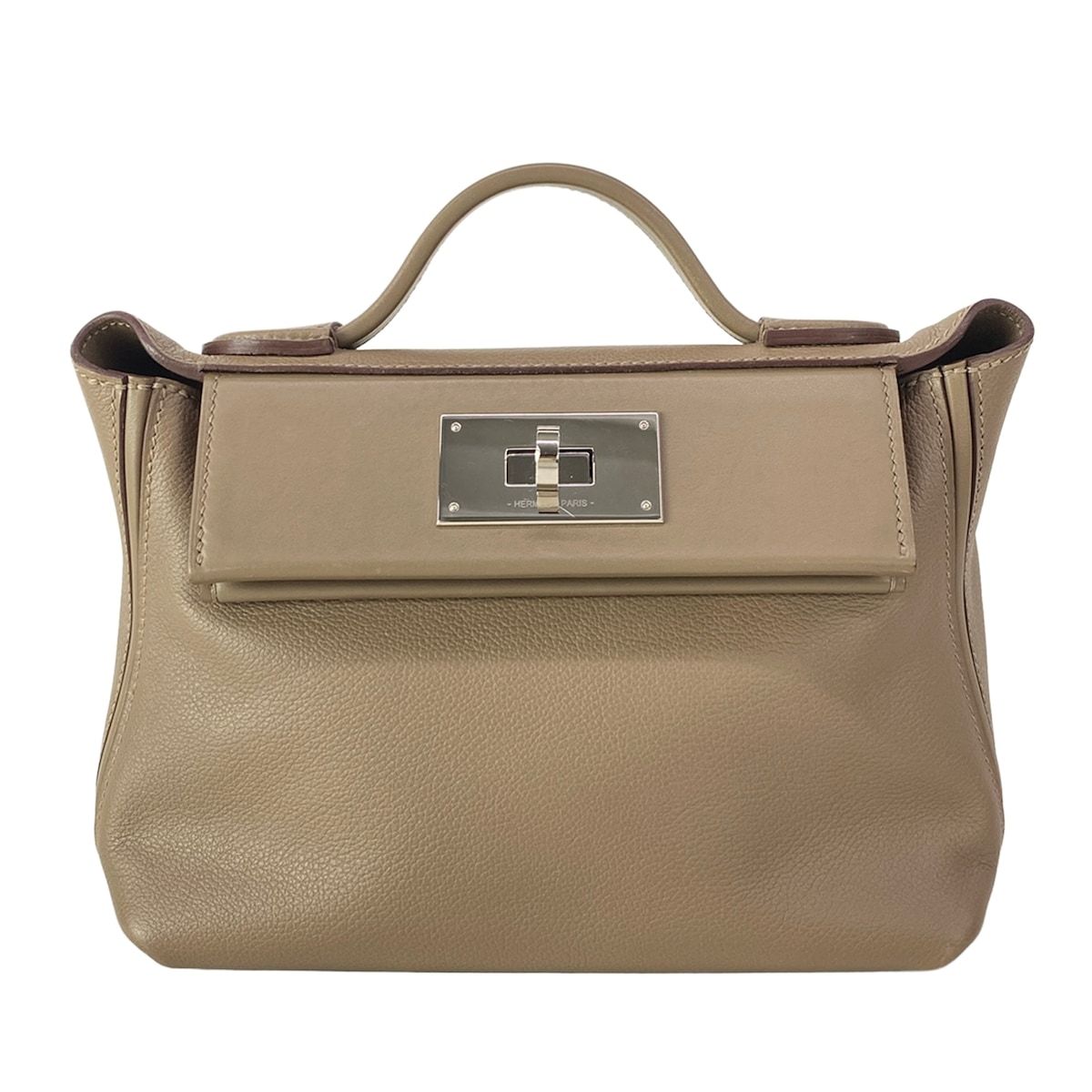 Hermes Handbag Sac 24 Van Quatre Mini 21 Etoupe Silver
