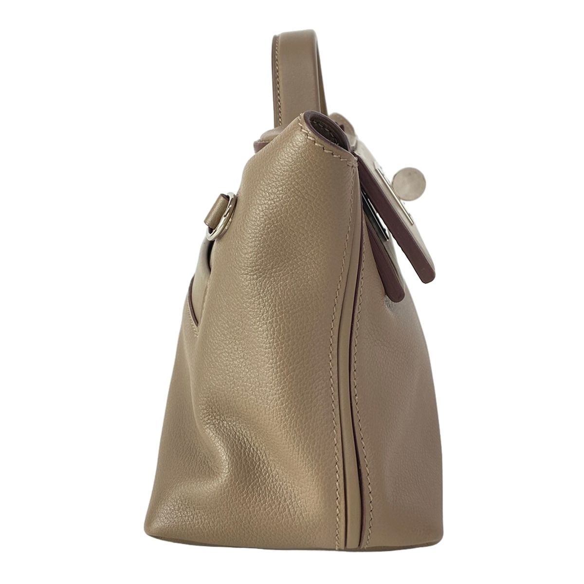 Hermes Handbag Sac 24 Van Quatre Mini 21 Etoupe Silver — view 2