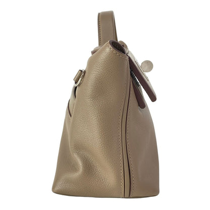 Hermes Handbag Sac 24 Van Quatre Mini 21 Etoupe Silver — view 2