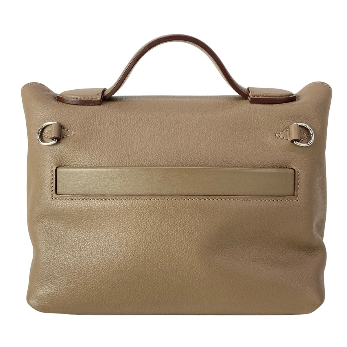 Hermes Handbag Sac 24 Van Quatre Mini 21 Etoupe Silver — view 3