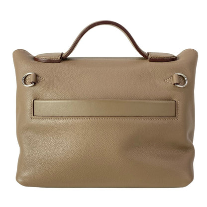 Hermes Handbag Sac 24 Van Quatre Mini 21 Etoupe Silver — view 3