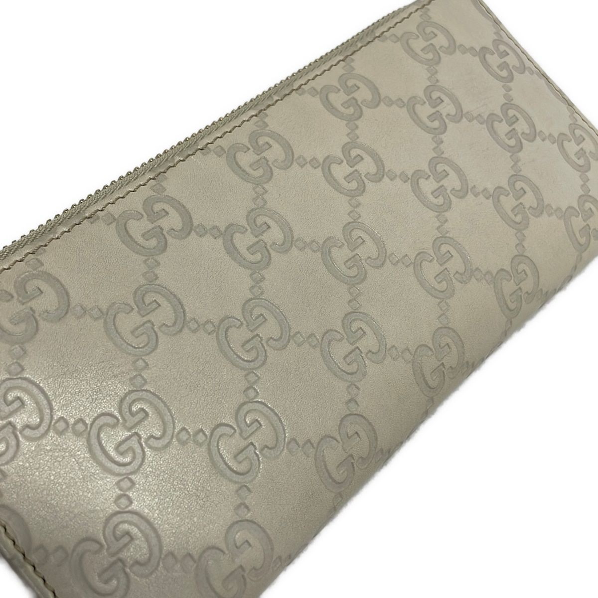 Gucci Wallet Brea Guccissima Line Ivory L-shaped Zipper Leather — view 8