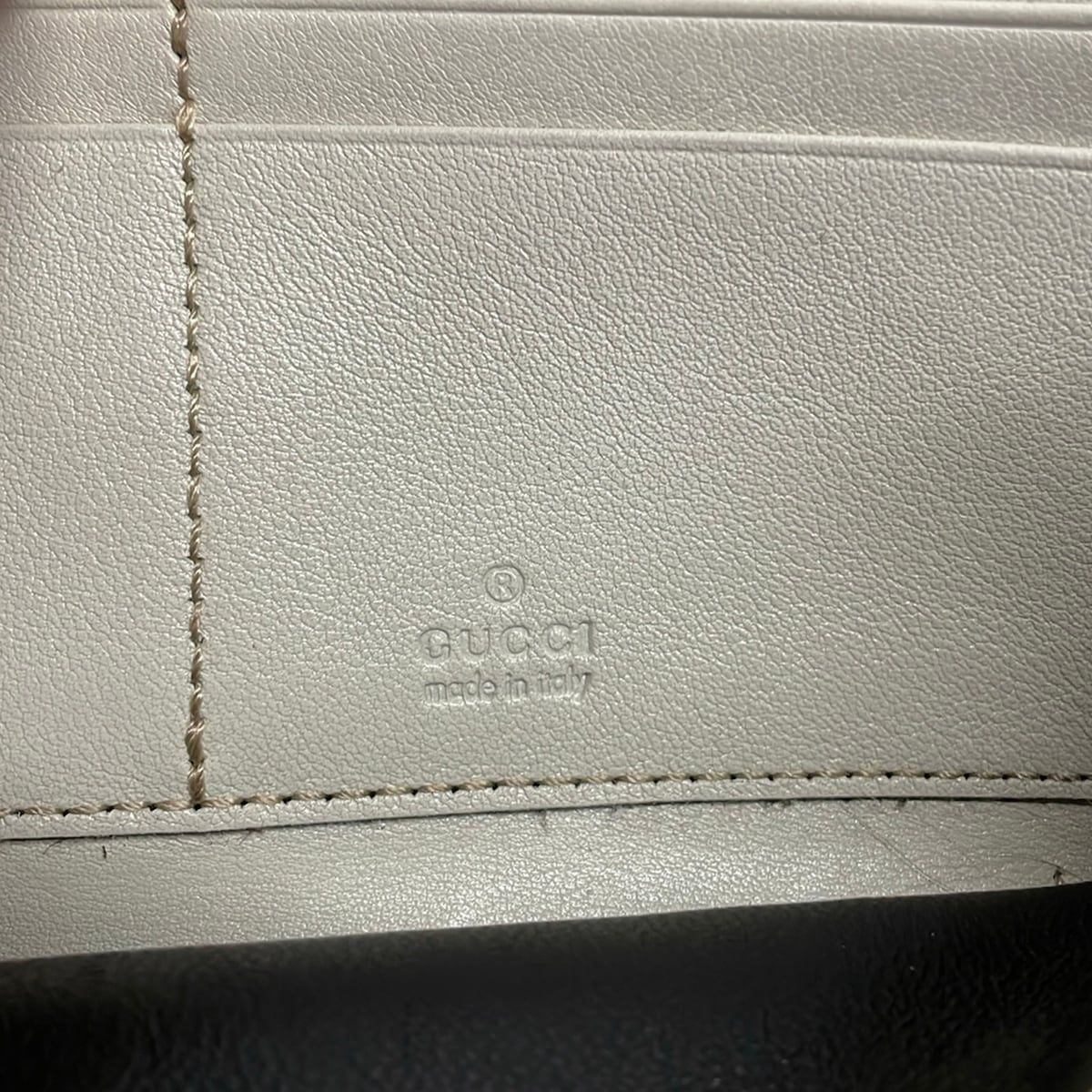 Gucci Wallet Brea Guccissima Line Ivory L-shaped Zipper Leather — view 5