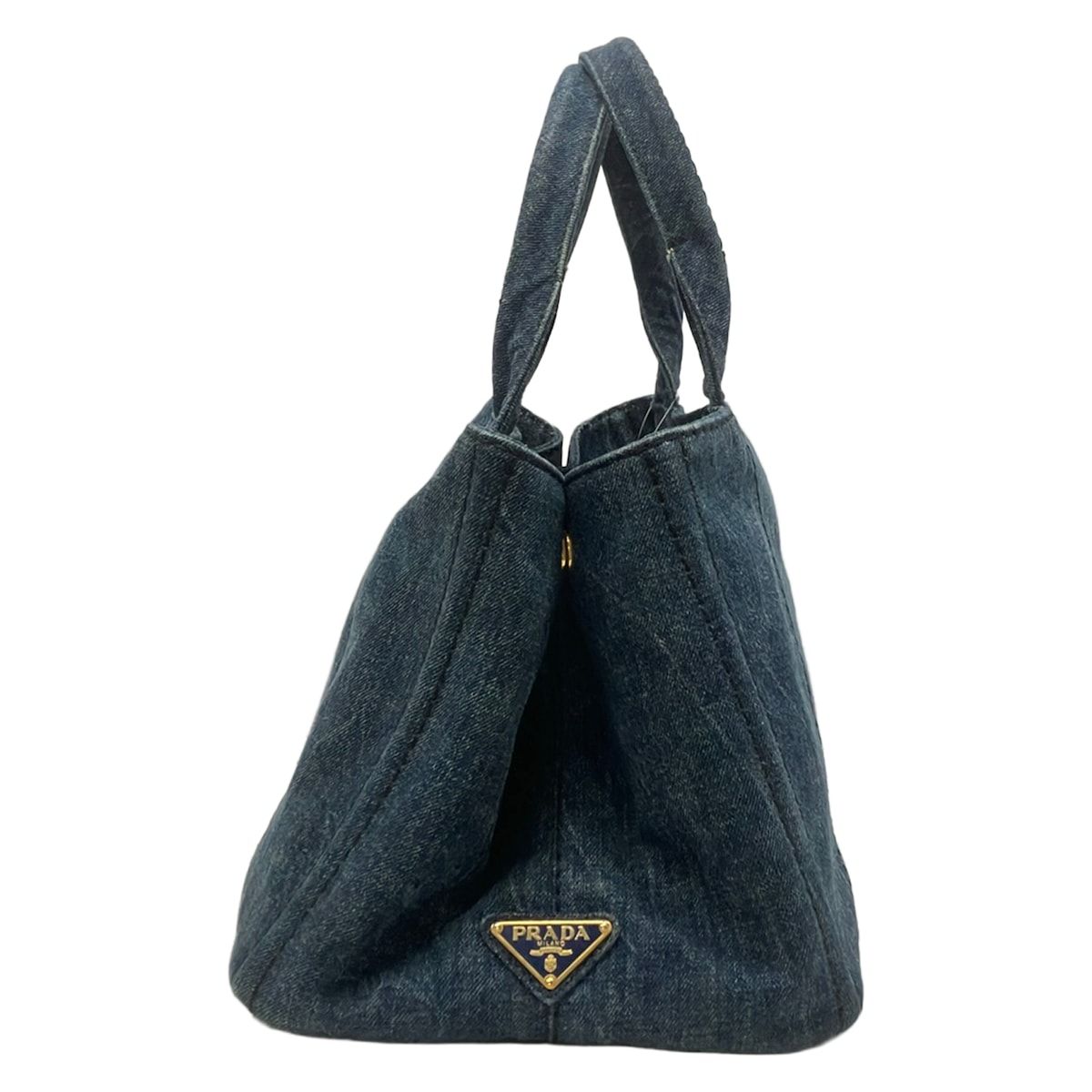 Prada Tote Canapa Dark Navy — view 2