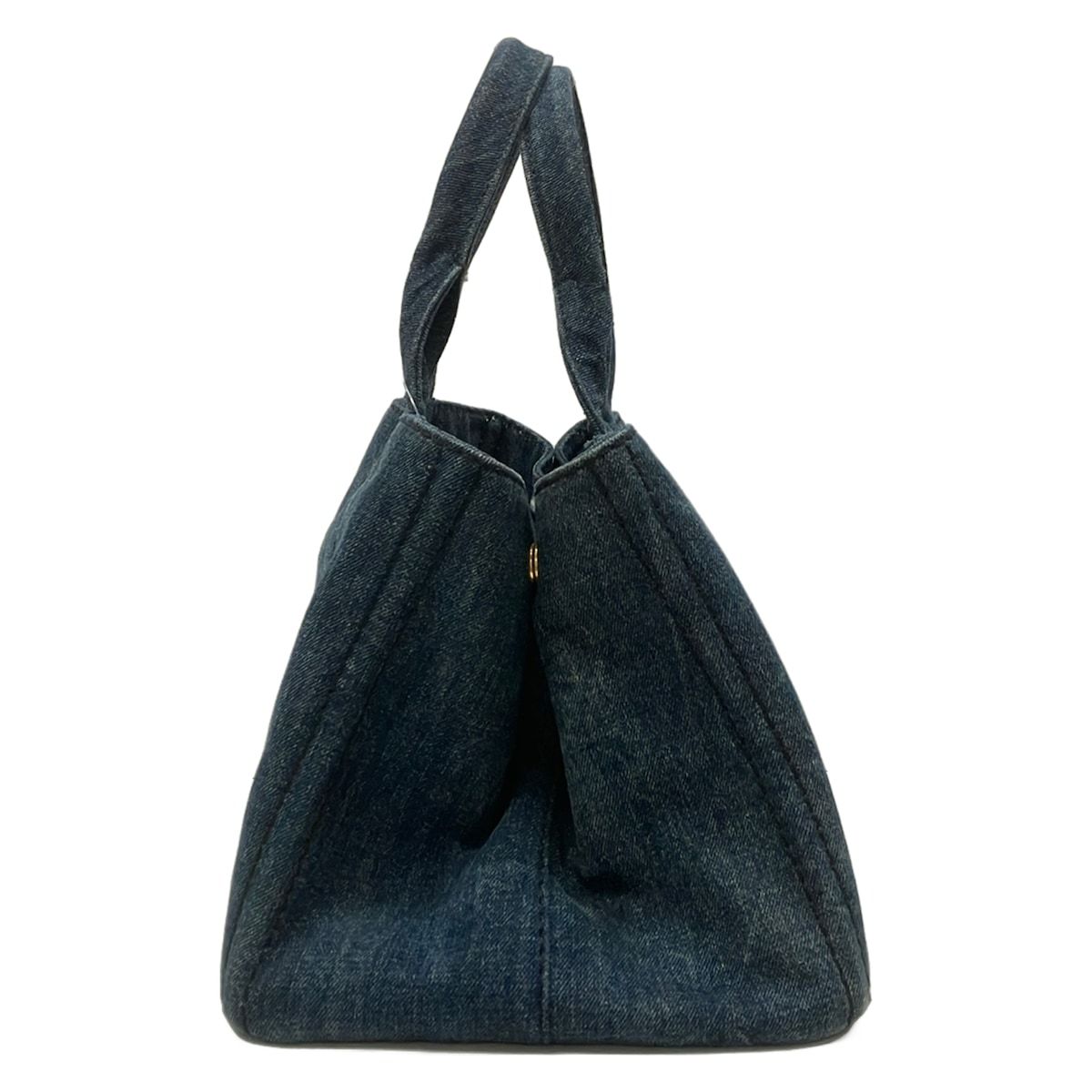 Prada Tote Canapa Dark Navy — view 4