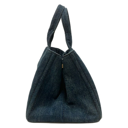 Prada Tote Canapa Dark Navy — view 4