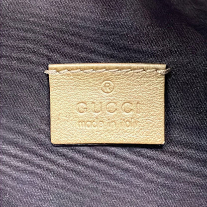 Gucci Handbag Abbey Crystal GG Gold Dark Brown Leather — view 9