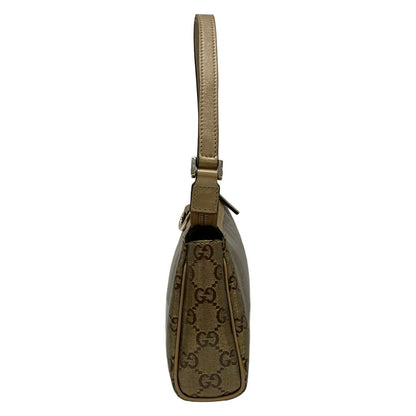 Gucci Handbag Abbey Crystal GG Gold Dark Brown Leather — view 4