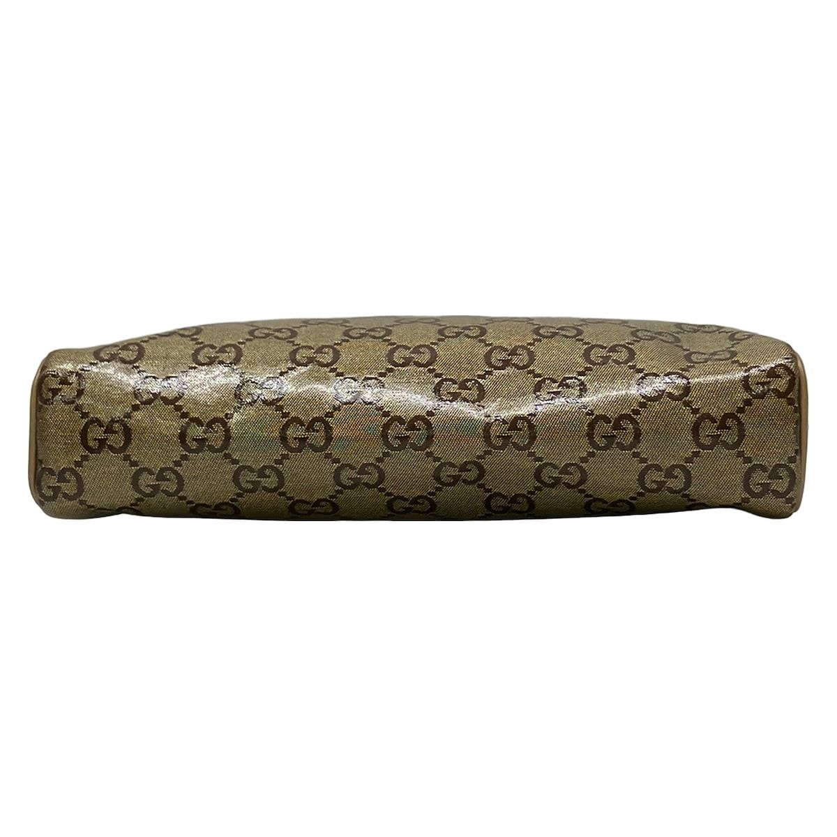 Gucci Handbag Abbey Crystal GG Gold Dark Brown Leather — view 5
