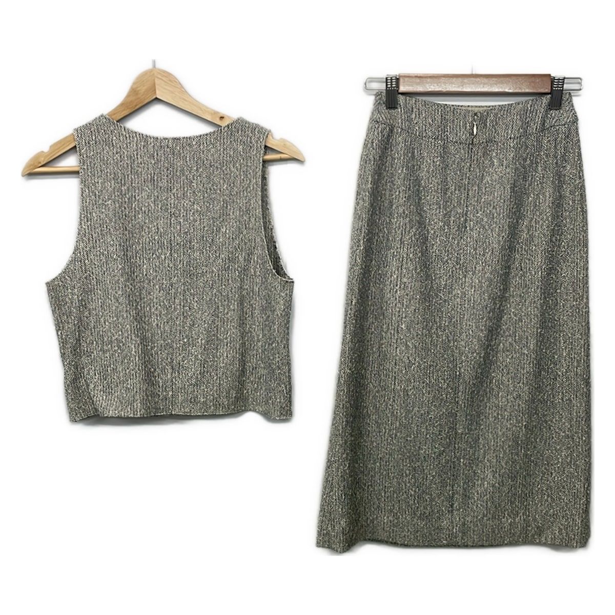 Chanel Skirt Set Beige Navy — view 2