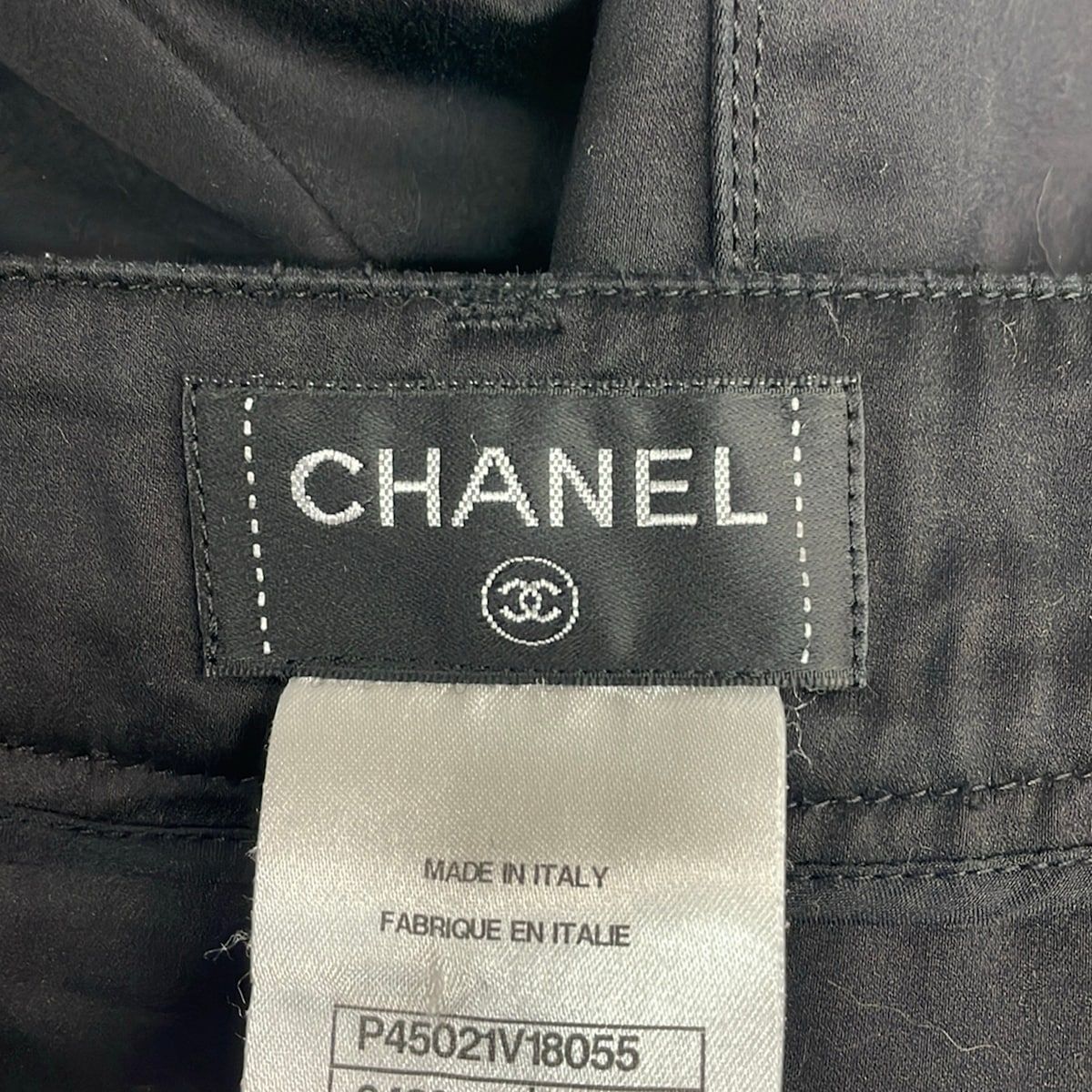 Chanel Pants 34 S Black Cropped — view 3