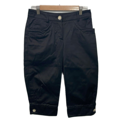 Chanel Pants 34 S Black Cropped