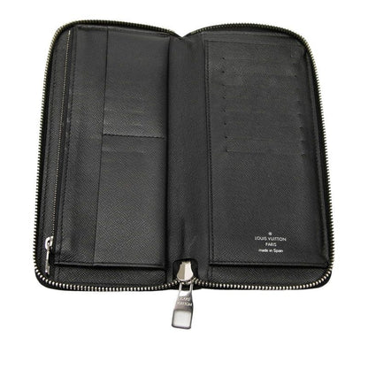 Louis Vuitton Damier Graphite Zippy Wallet Vertical Zip Around Black Leather — view 4