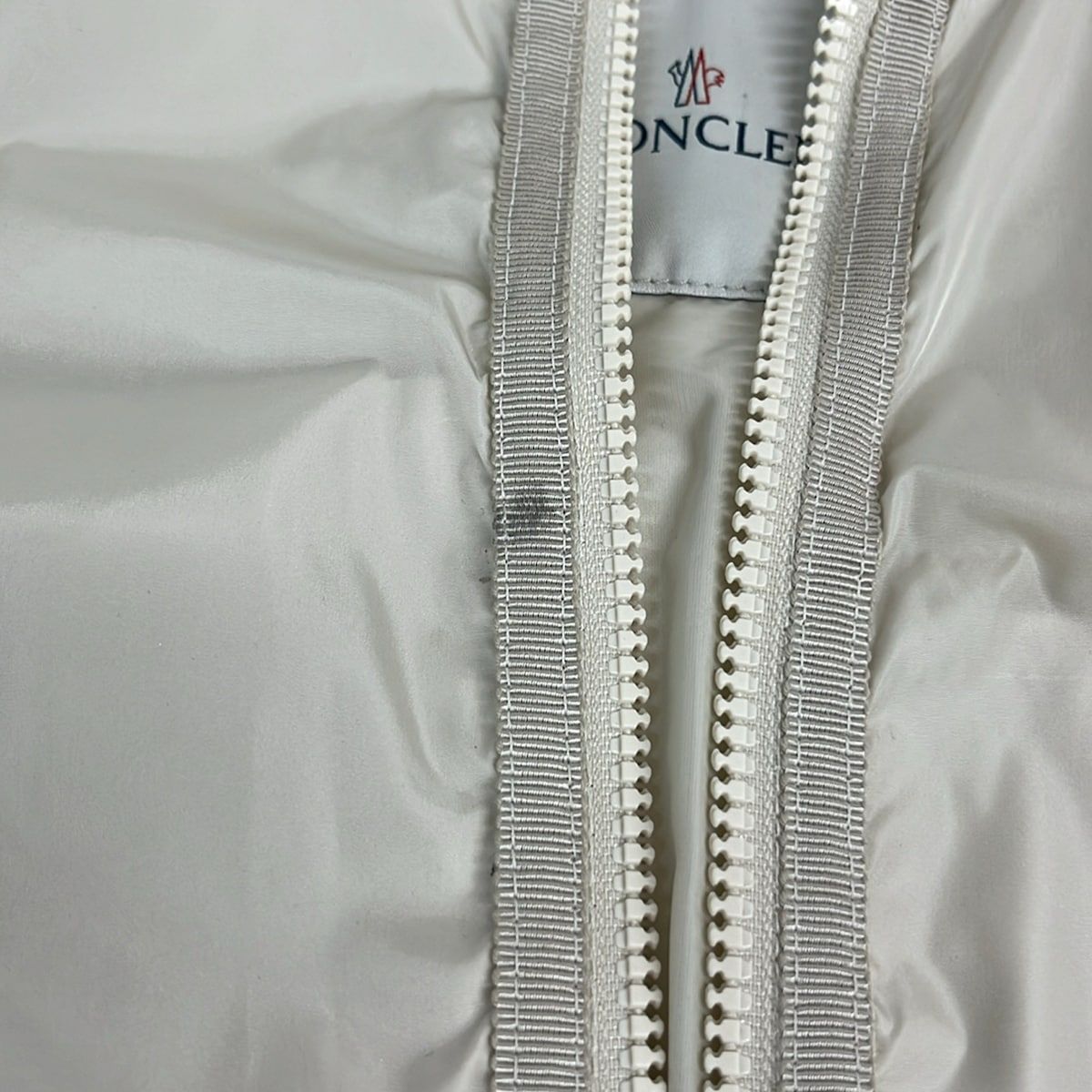Moncler Jacket 00 XS Verhuell Light Beige Long Sleeve Zip Up Ruffle Spring — view 8