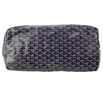 Goyard Tote Saint Louis GM Navy White Beige Leather — view 5