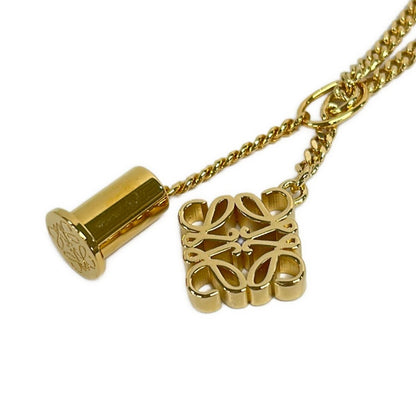 Loewe Necklace Anagram Pendant Gold — view 3