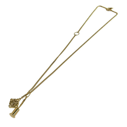 Loewe Necklace Anagram Pendant Gold — view 2