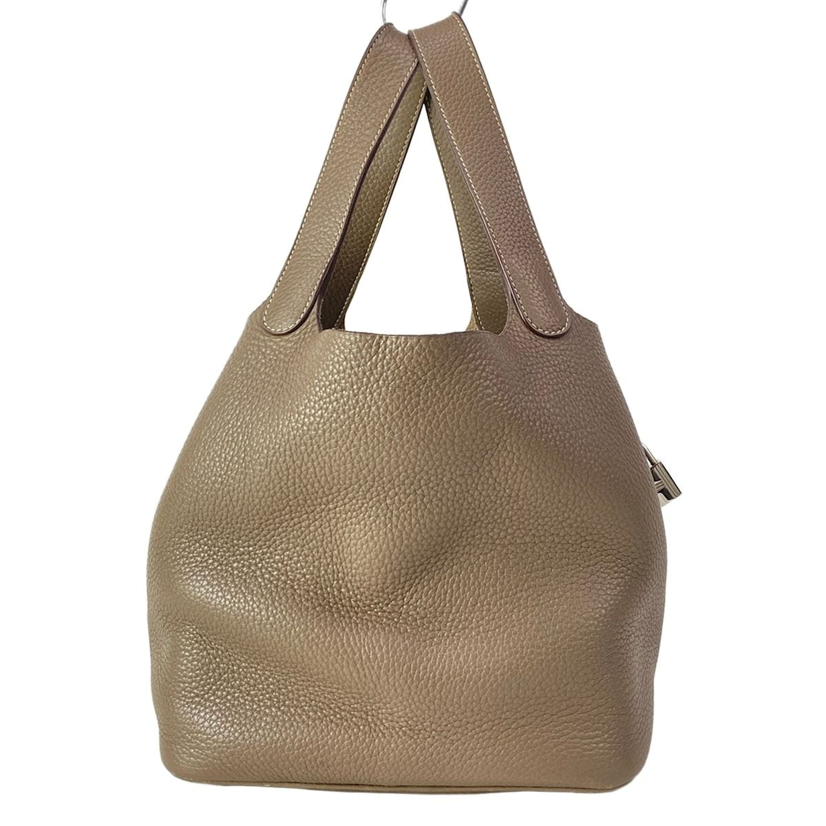 Hermes Handbag Picotin Lock MM Etoupe Silver — view 3