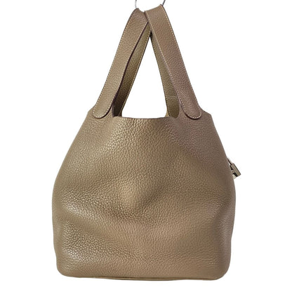 Hermes Handbag Picotin Lock MM Etoupe Silver — view 3