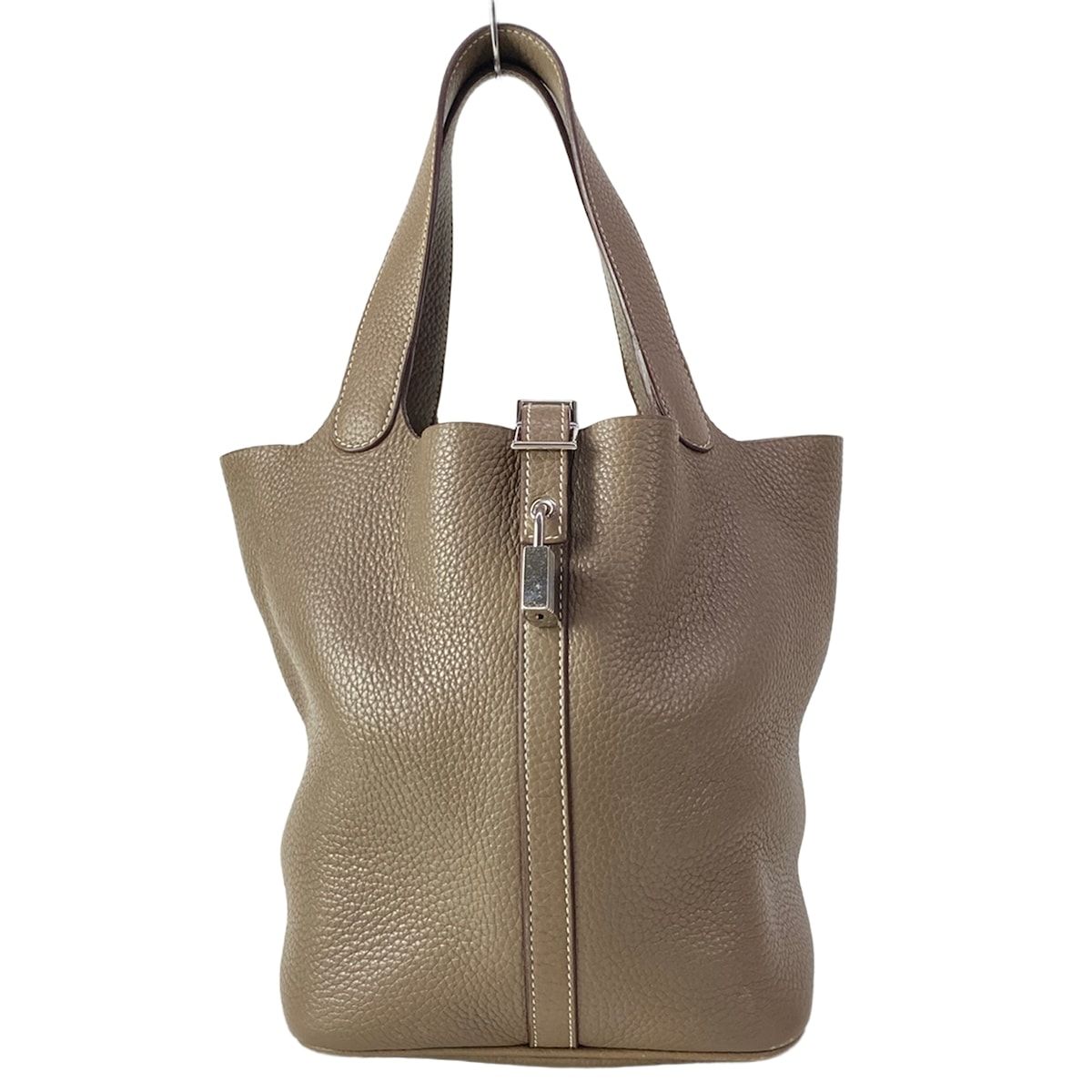 Hermes Handbag Picotin Lock MM Etoupe Silver — view 2