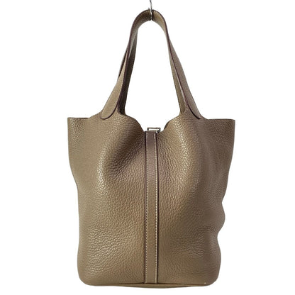 Hermes Handbag Picotin Lock MM Etoupe Silver — view 4