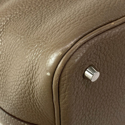 Hermes Handbag Picotin Lock MM Etoupe Silver — view 7