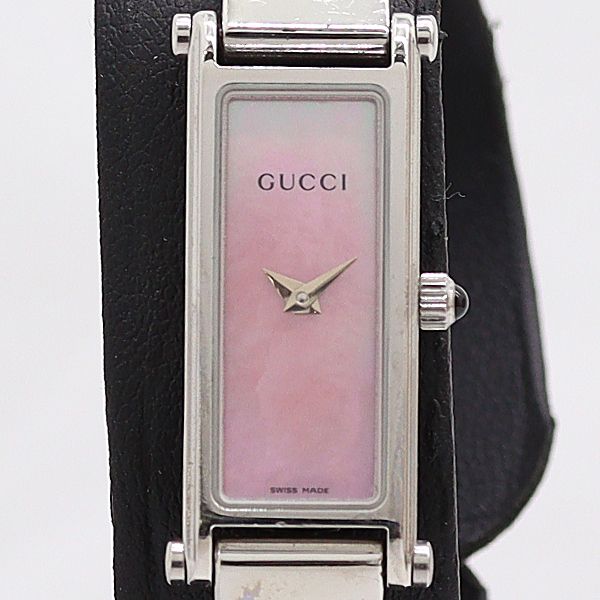 Gucci Quartz Bangle Watch Pink Shell Dial