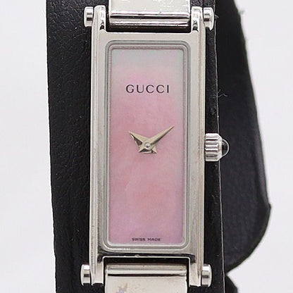 Gucci Quartz Bangle Watch Pink Shell Dial
