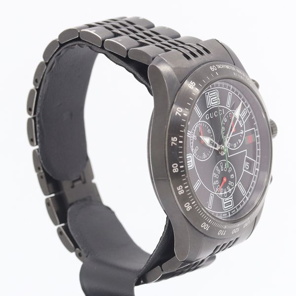 Gucci 126.2 Timeless Chronograph Quartz Date Smoseco Black Dial Watch — view 2