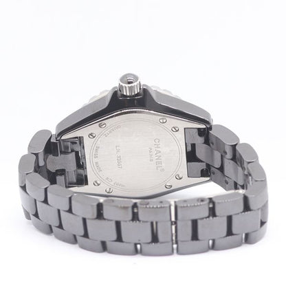 Chanel Ceramic Quartz Date Black Dial Watch — view 4
